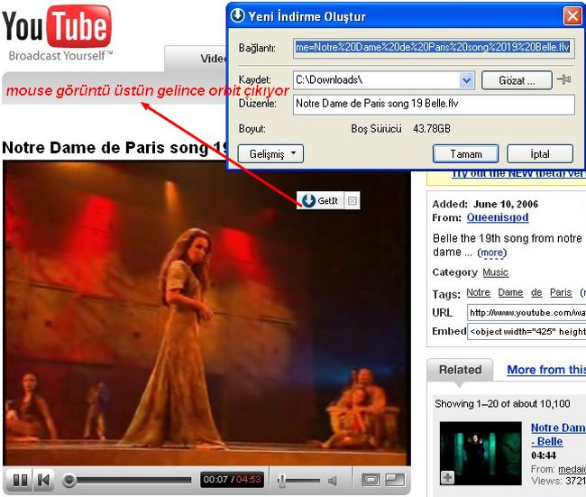  YOUTUBE' dan VIDEO INDIREBILECEGIM PROGRAM ARIYORUM
