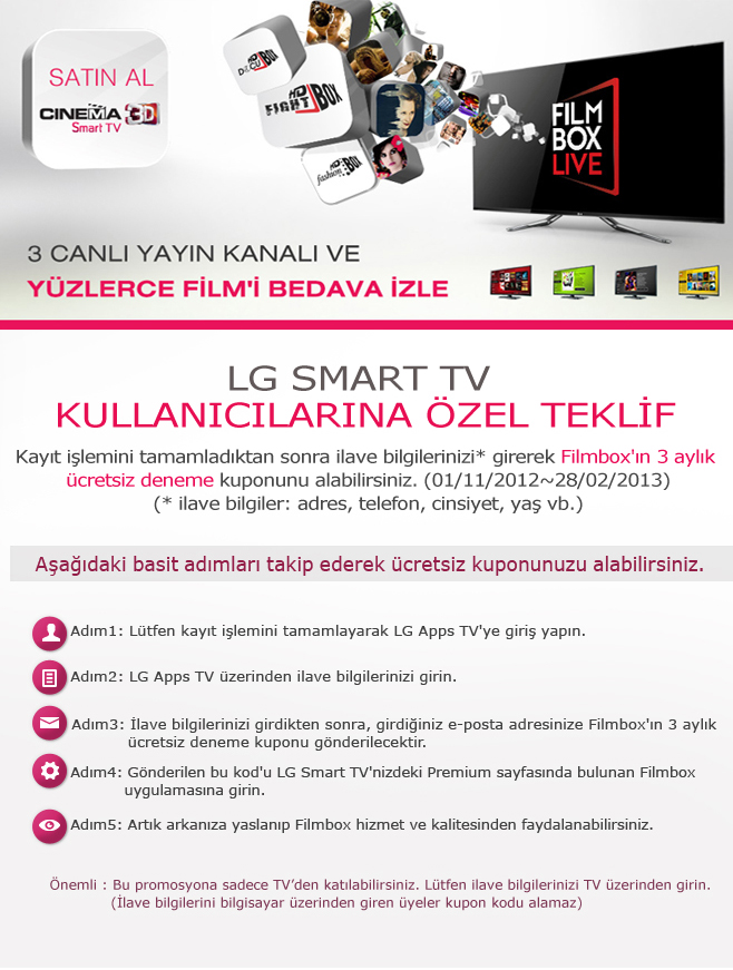  LG Smart Tv Apps Türkiye'de hizmete girdi