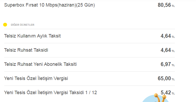 superbox aldım 10 MBps 110 TL Güncellendi Fatura detayları eklendi  ilk ay