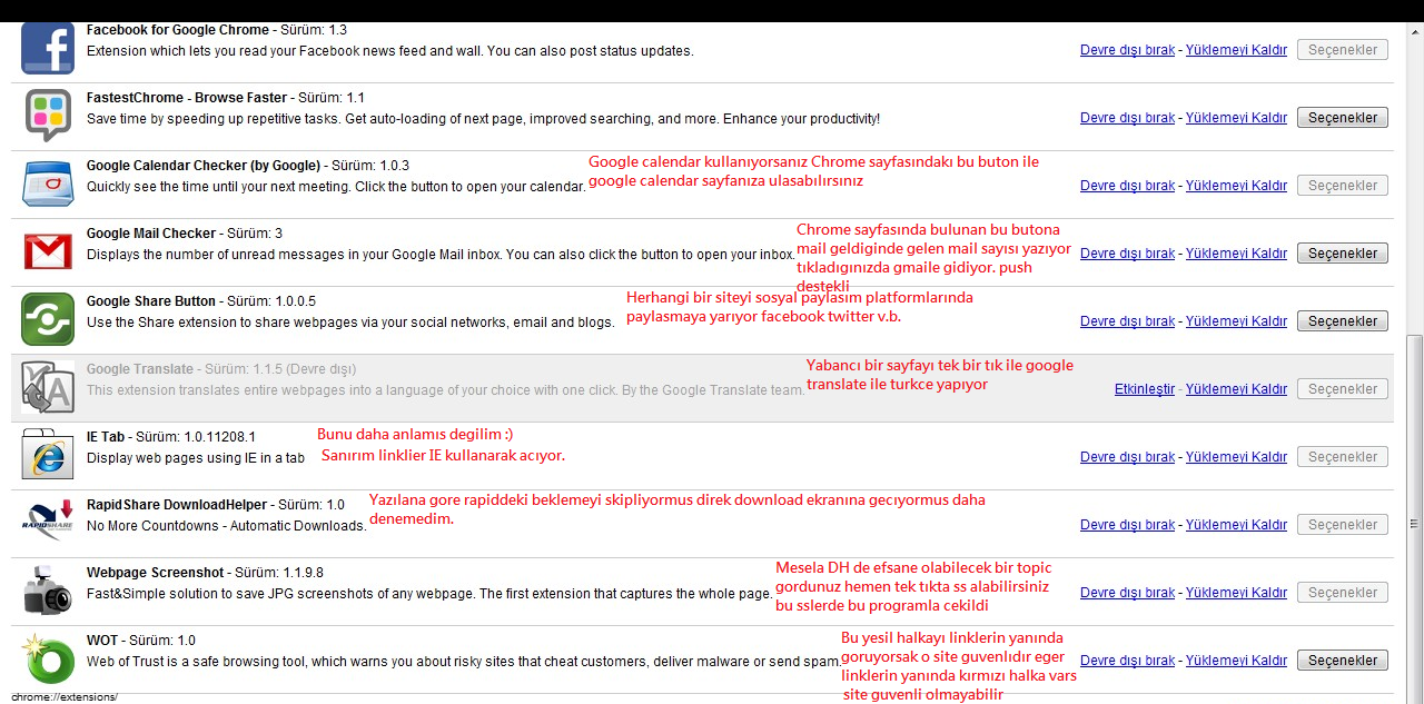 Google Chrome Eklentileri Anlatım Topiği