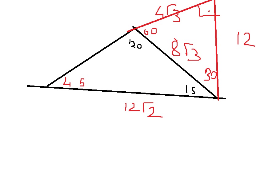  15-75-90 üçgeni