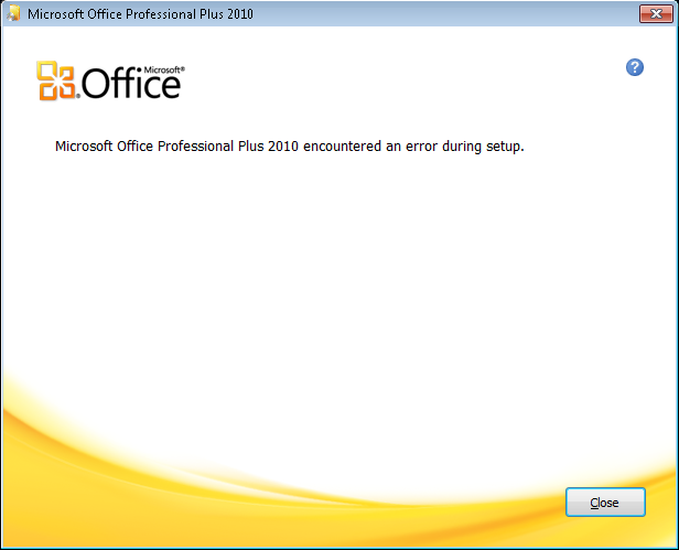  MS Office 2010 kurulum sorunu
