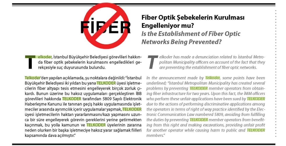  Fiber Kazıları ve Belediyeler (Tek Konu)