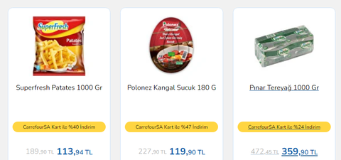 CarrefourSa Kart'la; indirimi yakala