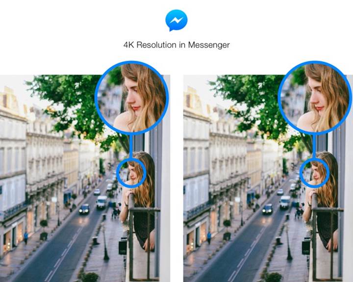 Facebook Messenger'da artık 4K çözünürlüğe kadar fotoğraf göndermek mümkün