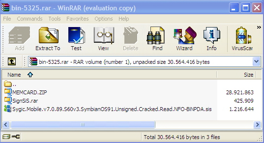  S60 V3 OS 9.1'SADECE'Program Alanı (___)