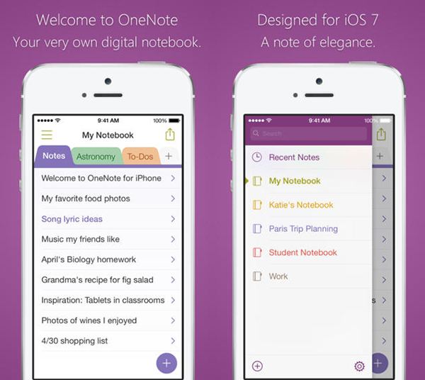iOS için Microsoft OneNote güncellendi