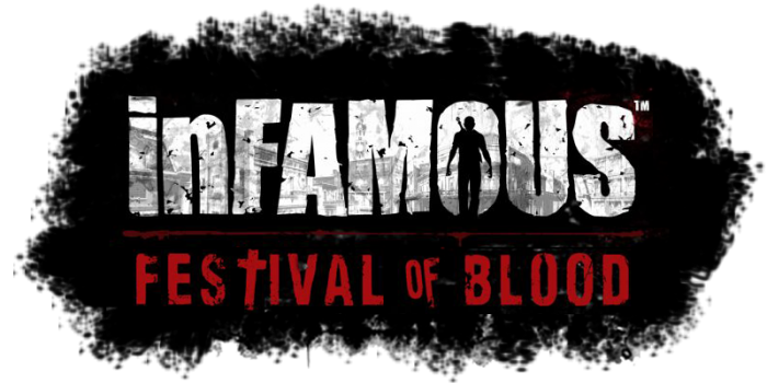 Infamous Кровавый фестиваль ps3. Infamous: Festival of Blood / дурная репутация: Кровавый фестиваль. Логотип игра Blood.