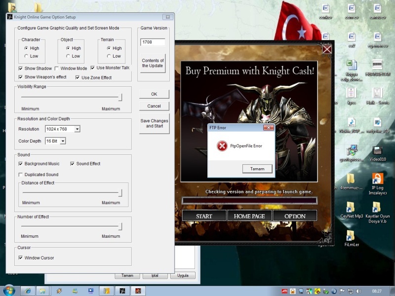  Knight Online FtpOpenFileError Hatası SS'li