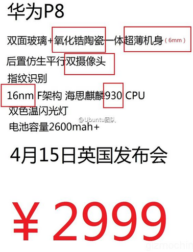 Huawei P8 ilklere imza atabilir