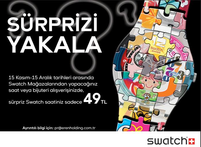  Sürpriz Swatch Fırsatını Yakalayın (49TL'ye 249TL'lik Modeller İlk Mesajda))