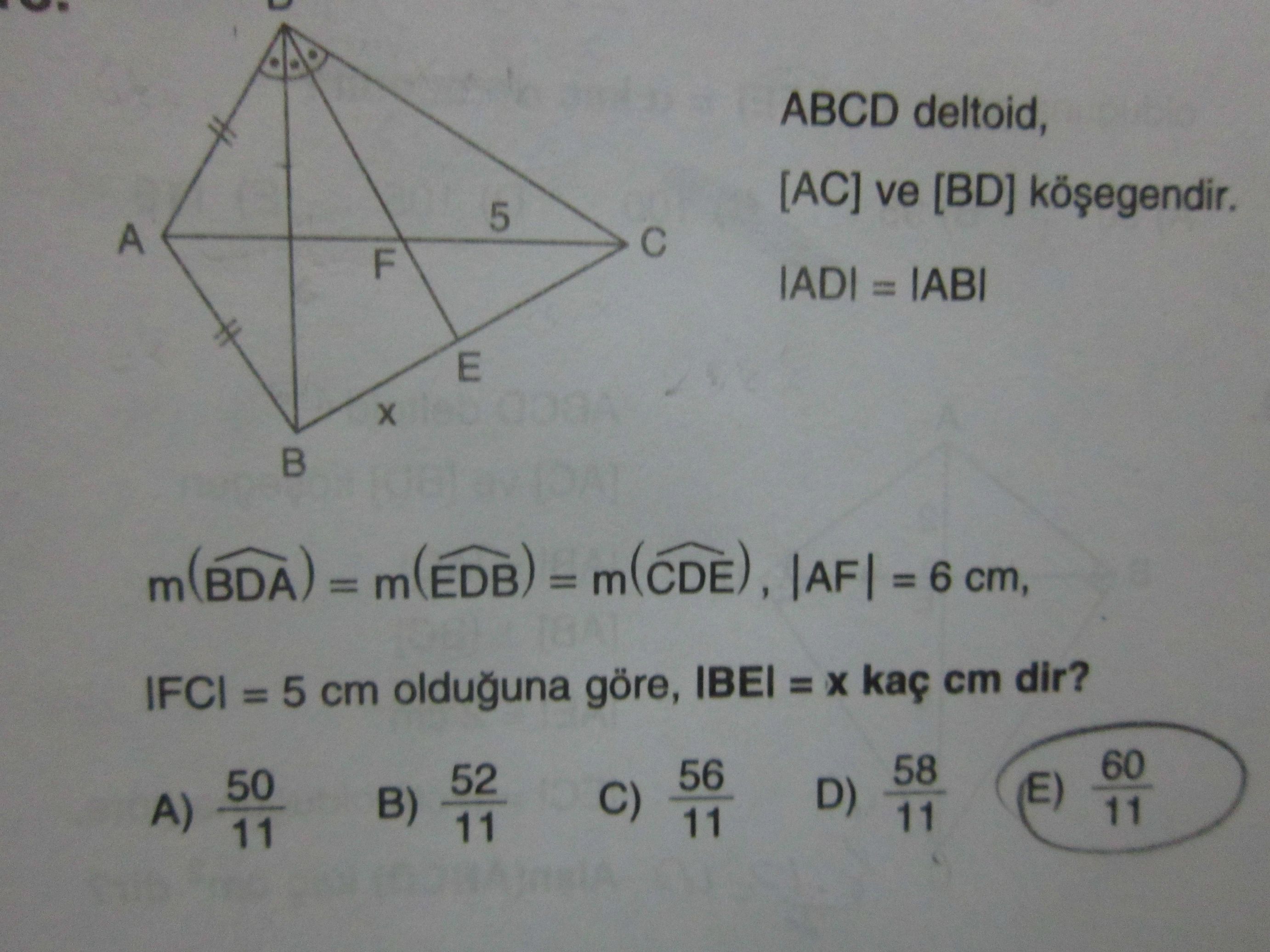  2 Tane Deltoit Sorusu
