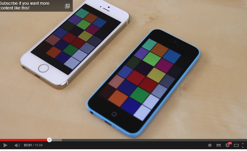  İphone 5-5s ve 5c arasındaki şaşırtıcı ekran farkı -- Yeni grall 5c