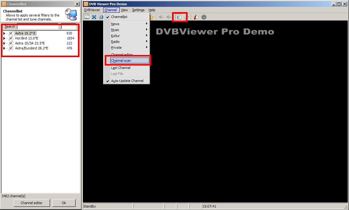  DVBViewer | Ayarları - OSD - Kanal Listesi