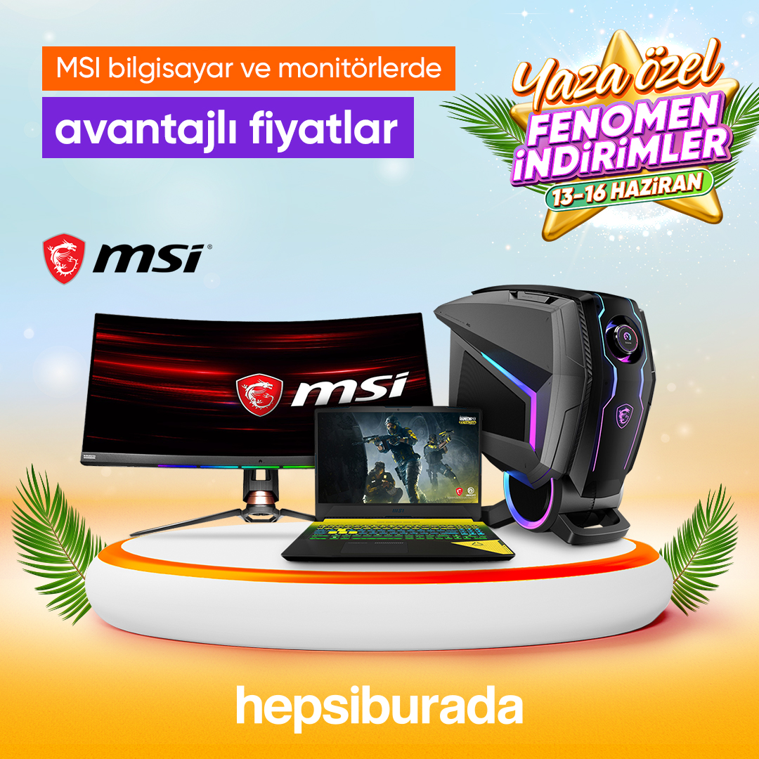 Seçili MSI Ürünlerinde Hepsiburada İndirimleri Başladı!