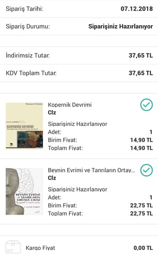  En Son Aldığınız Kitap veya Kitaplar?