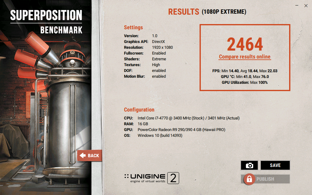 UNIGINE SUPERPOSITION BENCHMARK | ÇIKTI !!