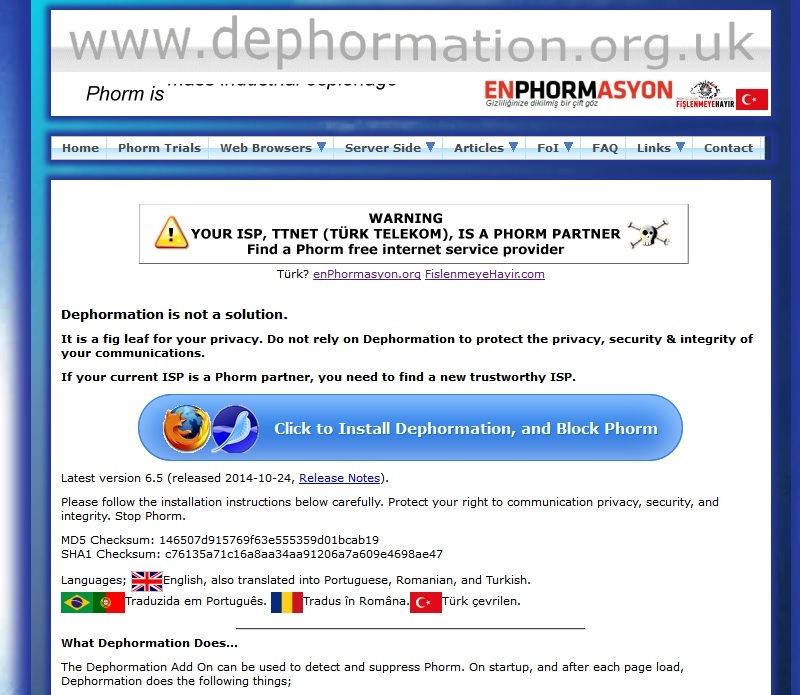  dikkat  Phorm Türkiye'de,  kişisel verileriniz İZLENİYOR