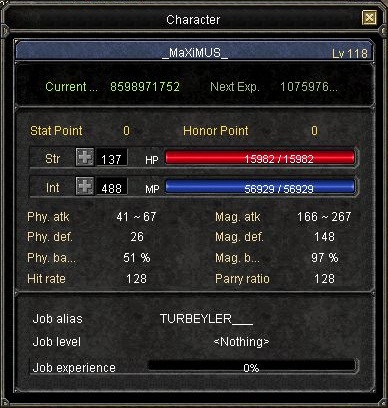  SATILDI - LEPUS # _MaXiMUS_ # 118 LvL # EU # WiZARD-CLERiC