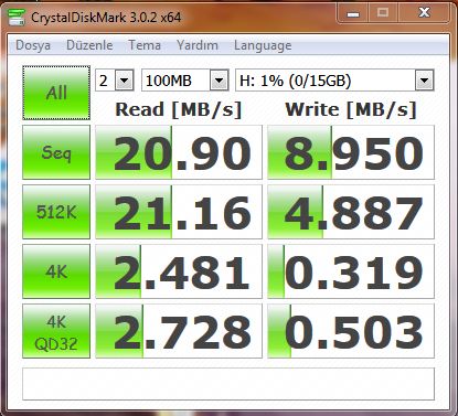  FLASH DISK TEST BAŞLIĞI!!!