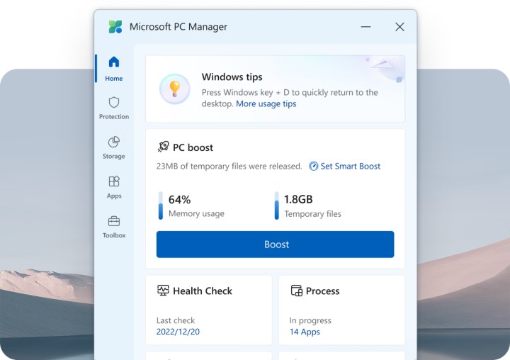 Windows bilgisayarları hızlandıran Microsoft PC Manager programı yayınlandı
