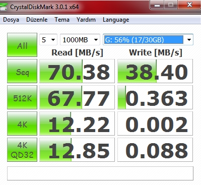  FLASH DISK TEST BAŞLIĞI!!!