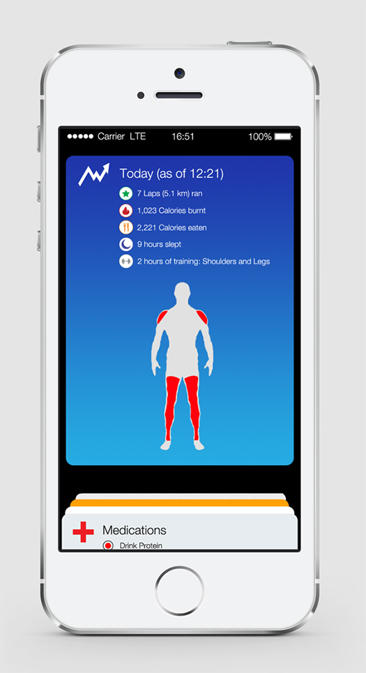  iOS 8′de yer alması beklenen ”Healthbook” uygulamasının konsept ekran görüntüleri