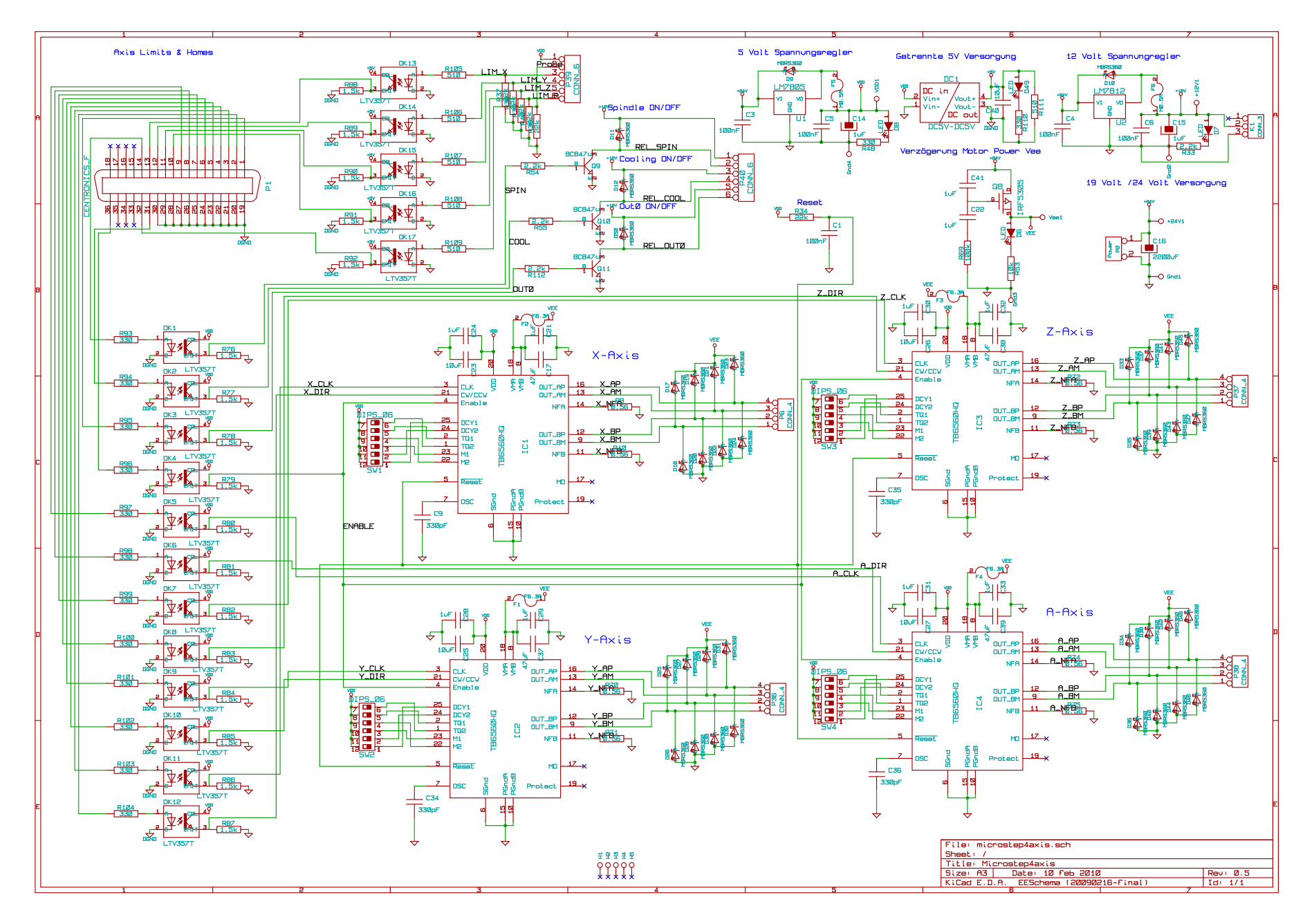 Tb6560 схема подключения