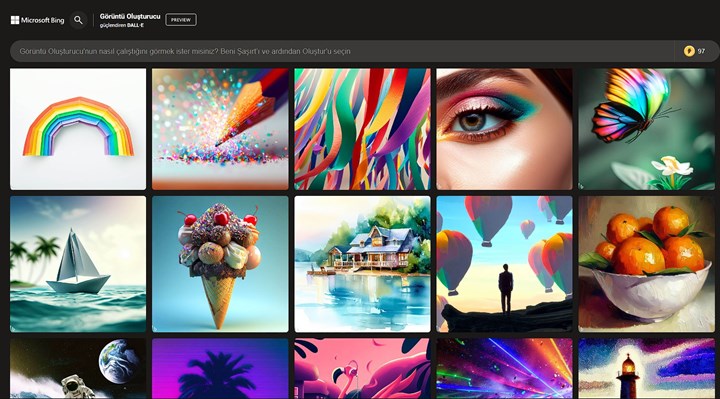 Microsoft Bing, artık daha hızlı yapay zeka görselleri üretecek