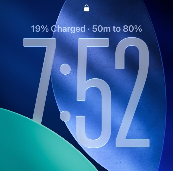 iOS 26 saat ekranı
