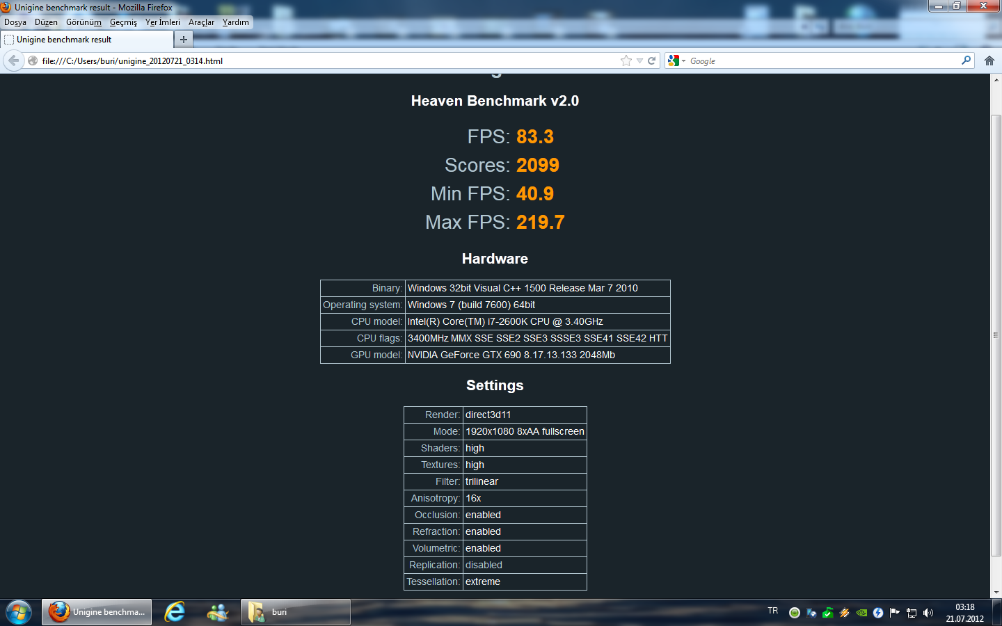  == MSI HD 7870 HAWK CF kullanıcı incelemesi ==