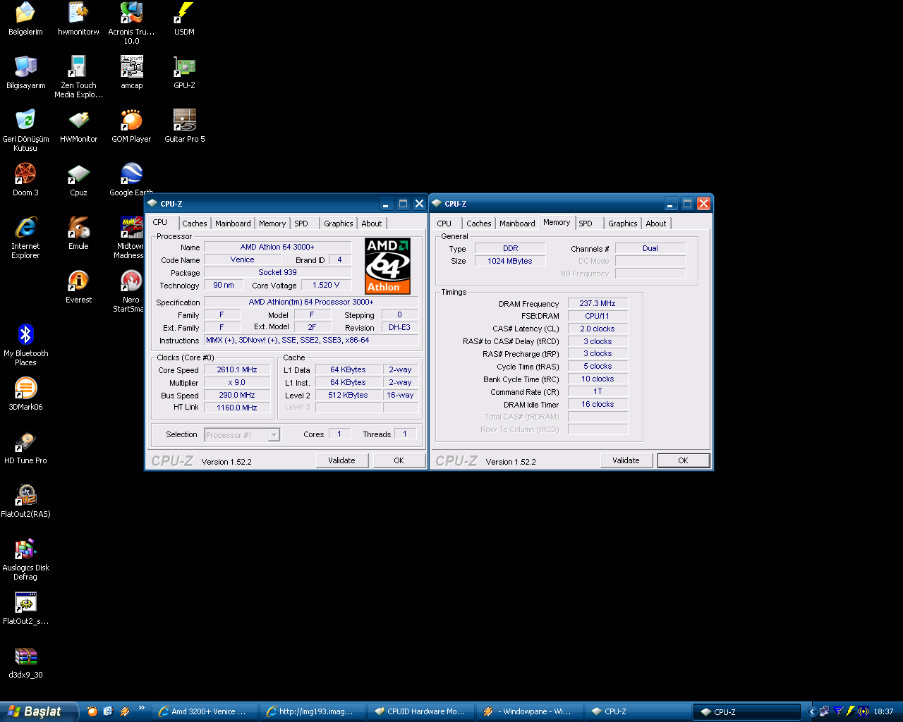  Amd 3200+ Venice s939 o/c