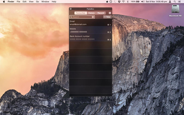 Mac özel pano editörü PasteBox artık ücretsiz