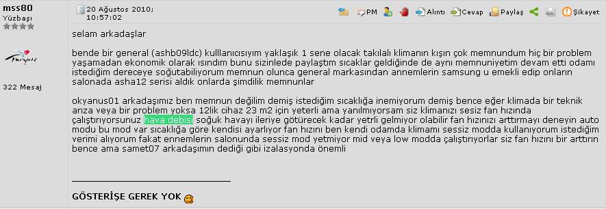  Sabit Hızlı Kalite Klima Sıralaması...