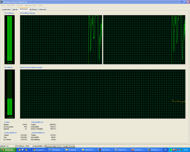  ACİL! Durduk yere CPU Kullanımı %100