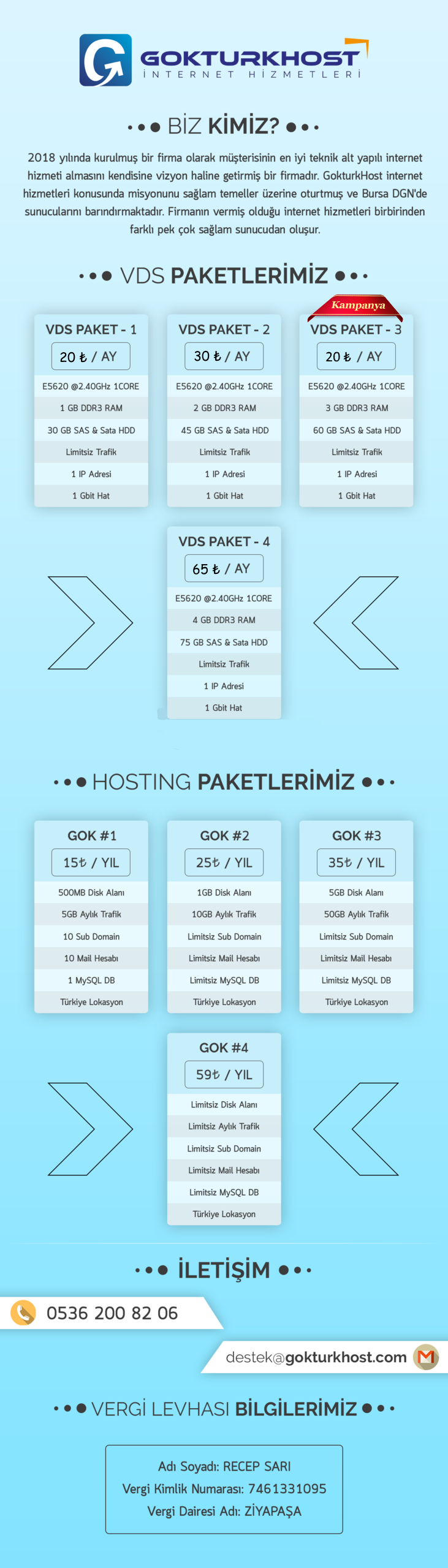 KAMPANYA! 3GB DDR3 RAM VDS 20₺| Uygun Linux Hosting | GokturkHost.COM