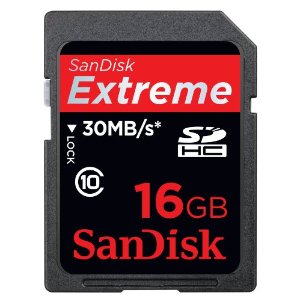  SATILIK SANDISK Extreme SDHC 16GB CLASS 10 Secure Digital Kart 30Mb 200x