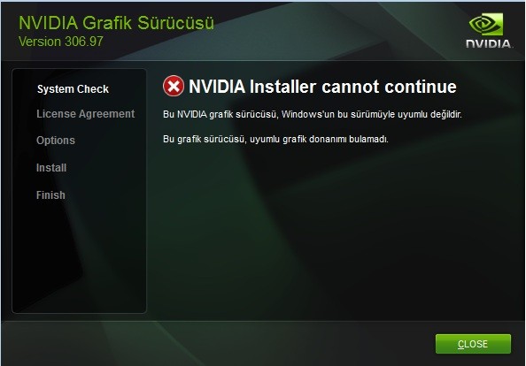  nvidia 9400 gt windows 7 yükleme sorunu