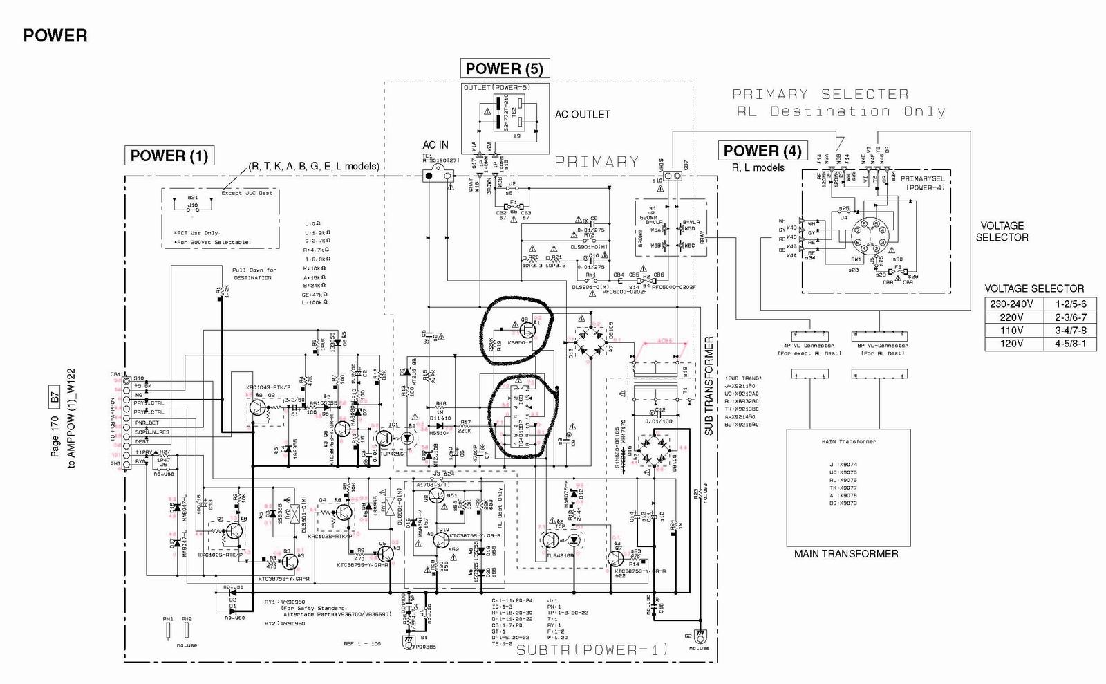 Yamaha rx v373 схема