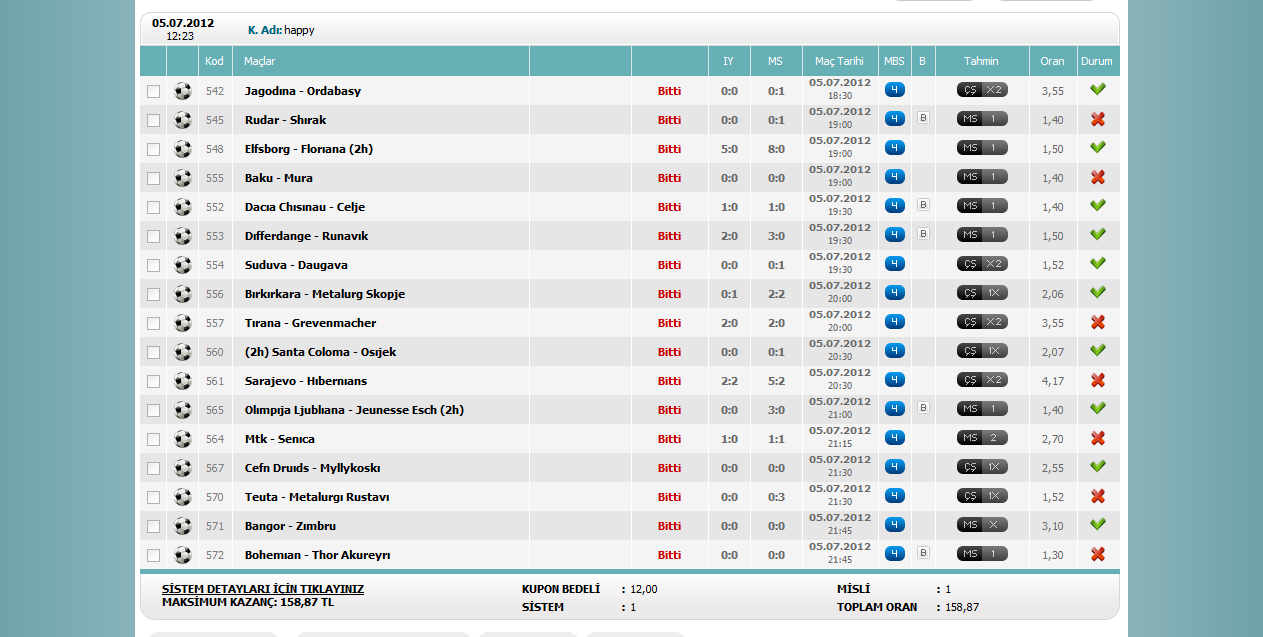  İDDAA TUTTURMAK İSTEYENLER GELSİN