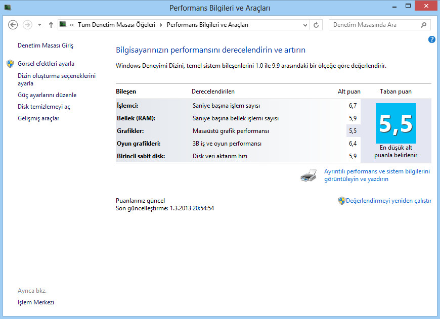  Win7 ve Win8 arasındaki puanlama farkı