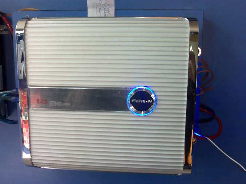  Stinger 1 Farad Kapasitör + For-x x43 stereo amfi :)