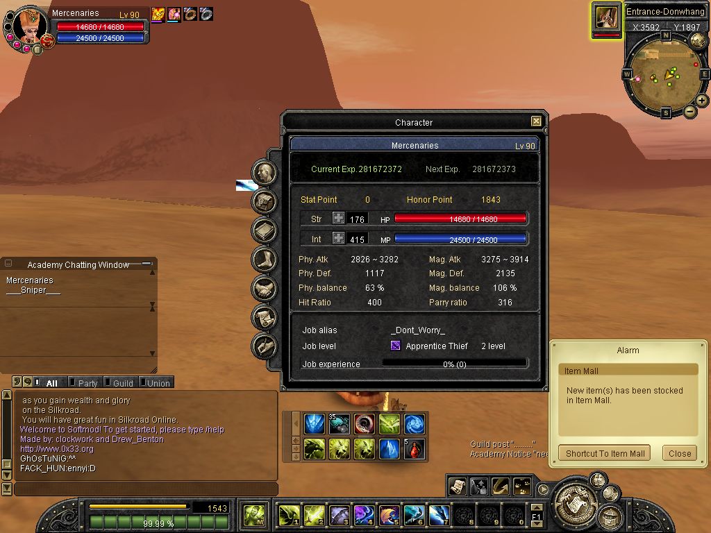  HERCULESTE 90LVL FULL FARM SPEAR Mercenaries (SS li)