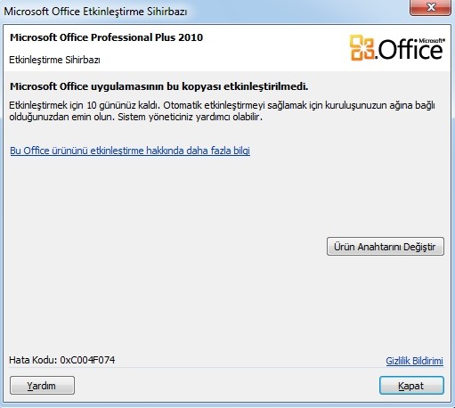  Microsoft Office Etkinleştirme Sihirbazı Sorunu !! [ SS'li İÇERİ GİRİN ]