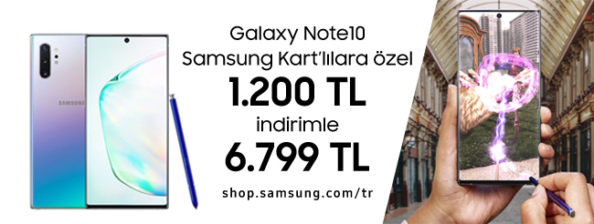 Samsung Galaxy Note 10 256 GB (6.500 TL) Hepsiburada Kişiye özel