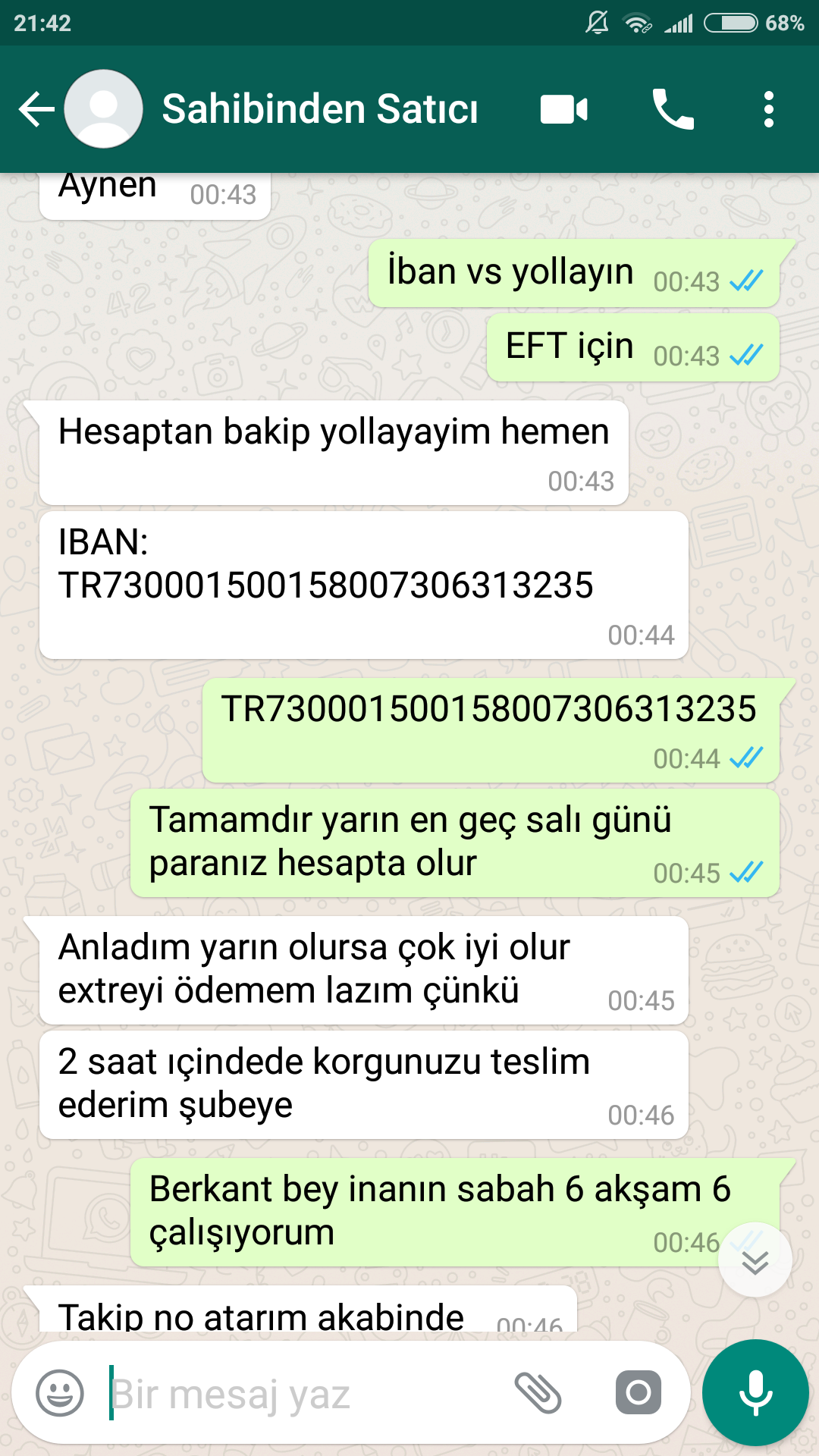 Dolandırıldım 'Berkant Ataseven' Hırsız