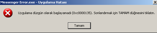  Messenger '  80072efd ' hatası