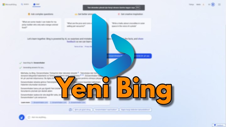 Yeni Bing ile Türkçe konuştuk: Adı Sydney ve yanlış uçuş öneriyor