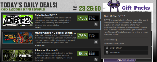  Colin McRae - Dirt 2 Steam'de 5$