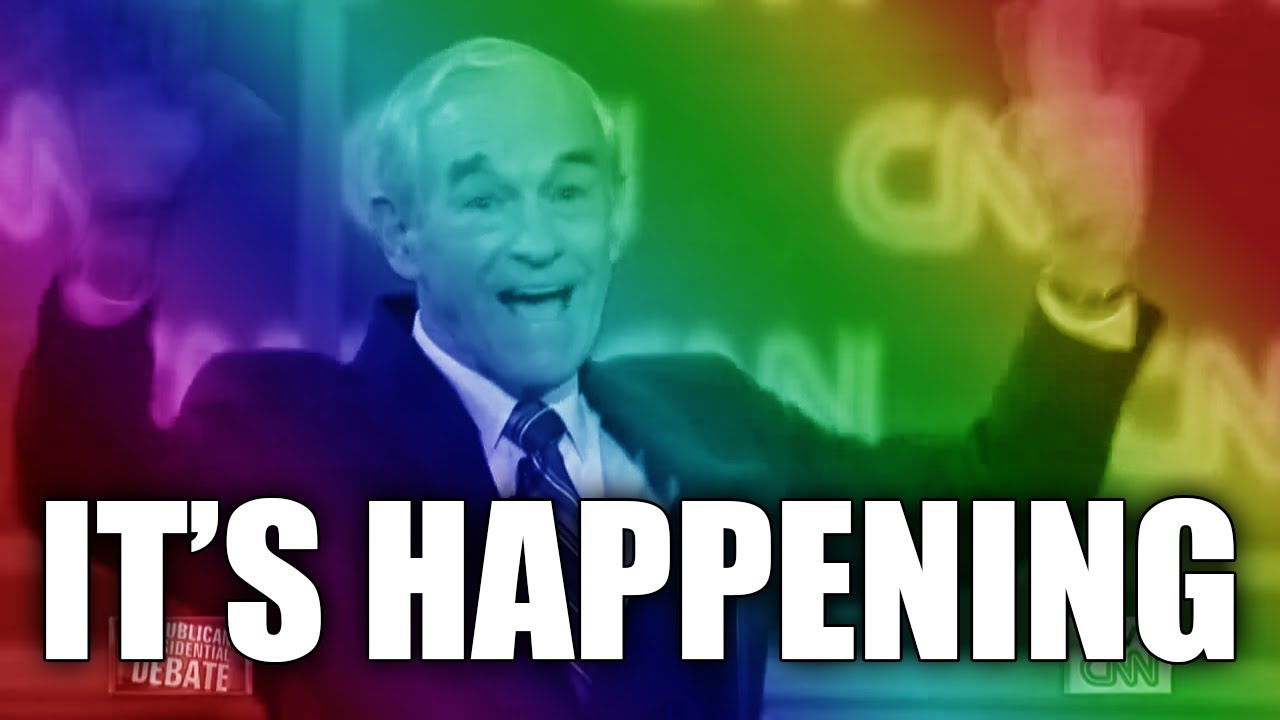 It s happening. Its happening. Ron Paul happening. It's happening Мем. Its happening gif.